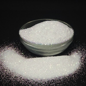 Diamond Volcano Fine Cut Branco Iridescente Exclusivo Poliéster Glitter Tumbler Artesanato Maquiagem