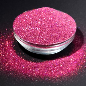 Fantabulous Holographic Pink Extra Fine Cut Holographic Bunte Polyester Glitzer Becher Handwerk Make-up