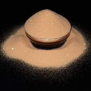 Sorbet Pêche extra-fine Polyester scintillant Gobelets à fabriquer soi-même avec paillettes