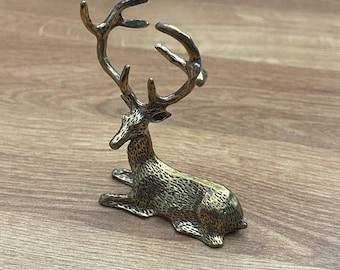 ヴィンテージ ミニチュア 鹿 ボーンチャイナ フィギュア 3 体セット 雌