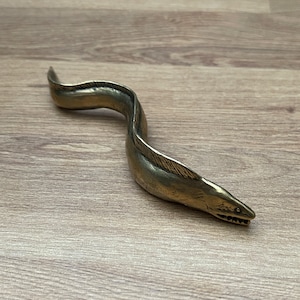 Solid Brass Deep Sea Hairtail - Small Ornament Statue - Miniature Figurines Handcraft Collectible Gift Vintage