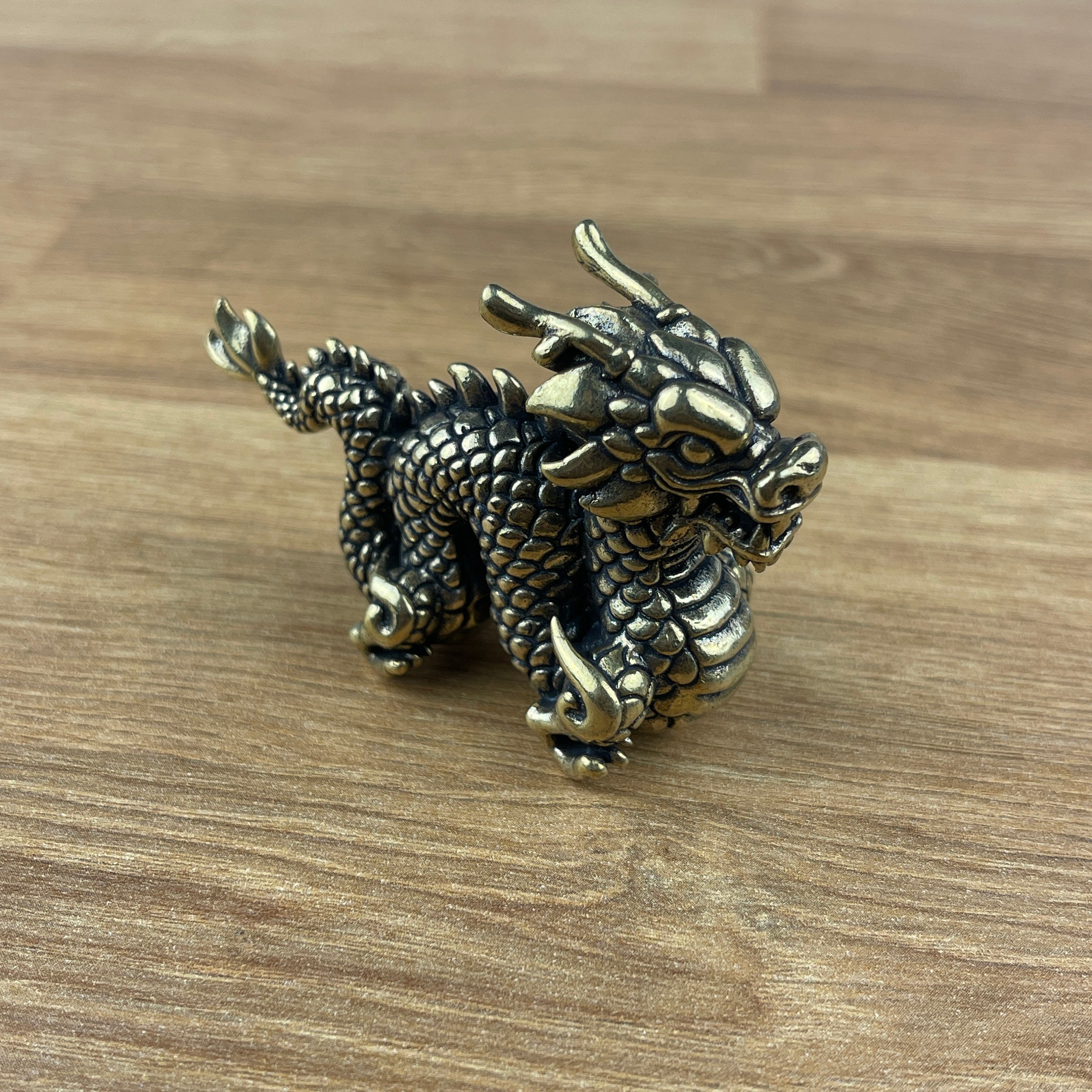 Vintage Chinese Dragon Statue - Etsy