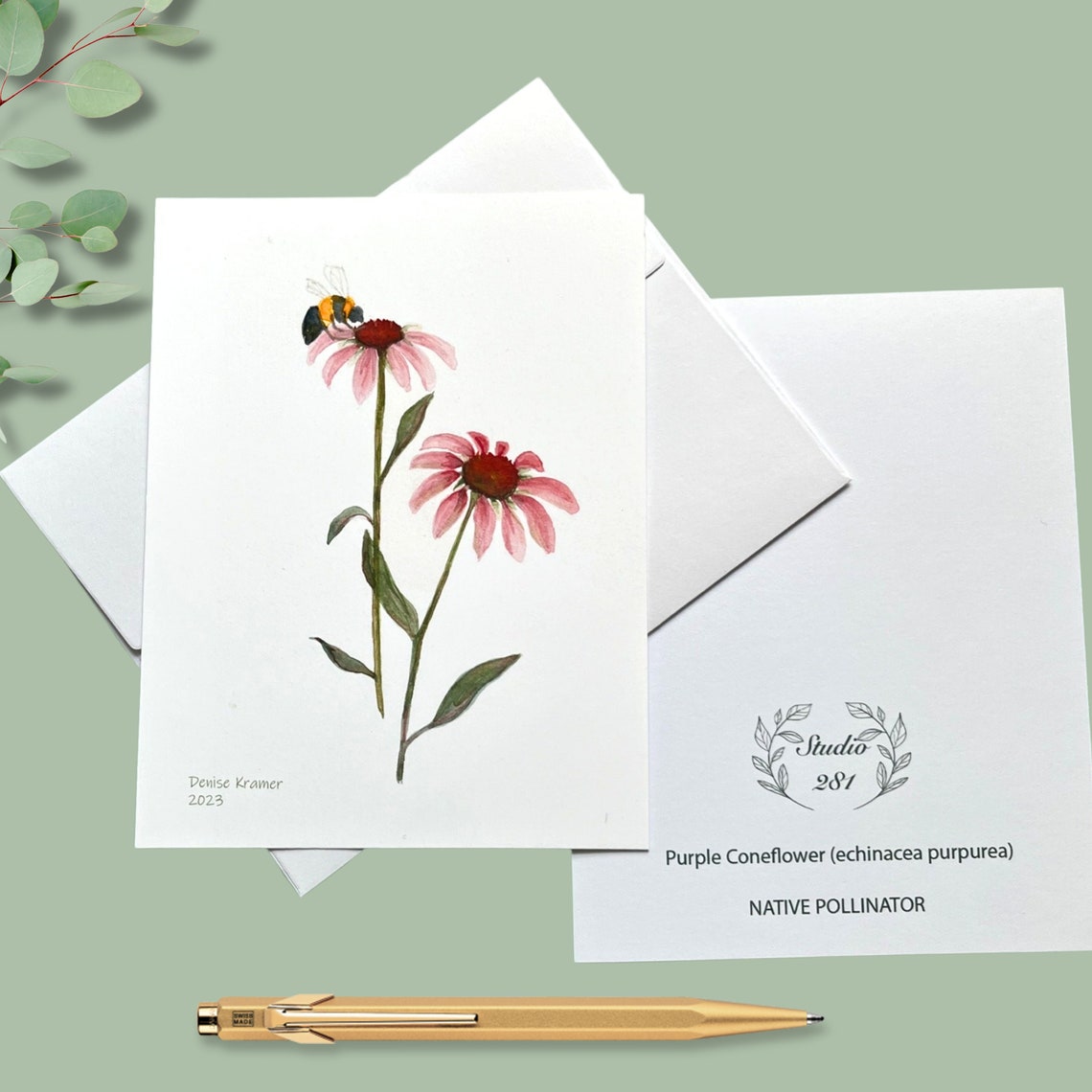 Native Flower Watercolor Note Card Assortment Set of 8 Etsy
