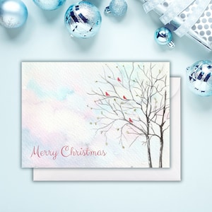 Cartes de Noël, cartes personnalisées, 4,25 x 5,5 po. avec enveloppes.
