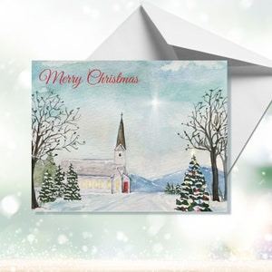Cartes de Noël, cartes personnalisées, 4,25 x 5,5 po. avec enveloppes.