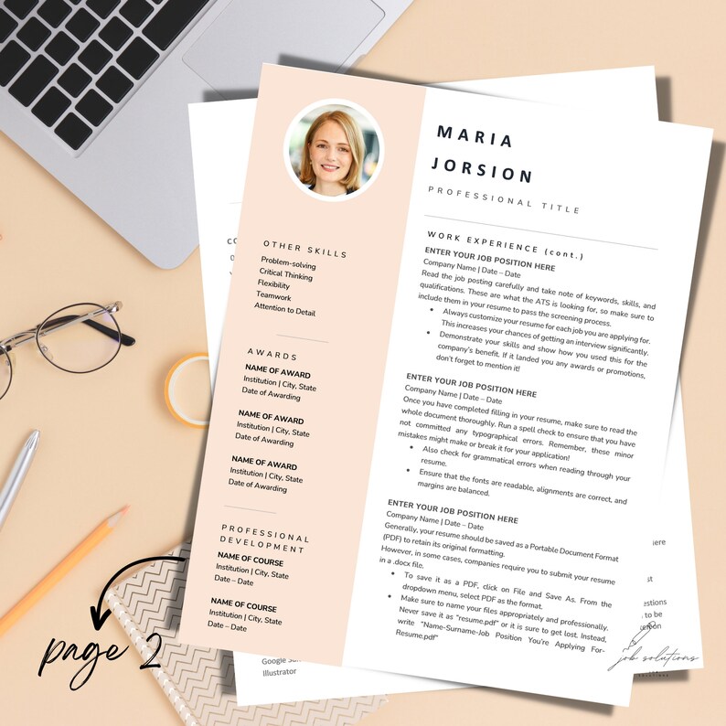 Professional Simple Resume Template - Il 794xN.5597264880 Afdj 