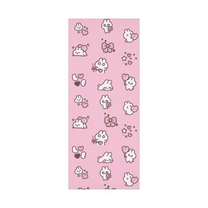 Pink Cute Girly Wrapping Paper Gift for Holidays, Kawaii Gift Wrap For Birthdays, Pink Baby Shower Gift Wrap, Girly Christmas Wrapping Paper
