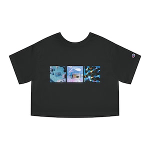 Y2k 2000s Champion Women&#39;s Cropped T-Shirt Gift for Gen Z, Millennial Era y2k Inspired Gift for Teens, Y2k Fashion Cropped T-Shirt