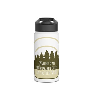 Funny Stainless Steel Water Bottle Standard Lid 3 Sizes, Gift For Perfect for Outdoor Enthusiasts, Campers and Nature Lovers Humorous Design