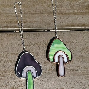 Stained Glass Mushroom for Car Rear View Mirror Accessory