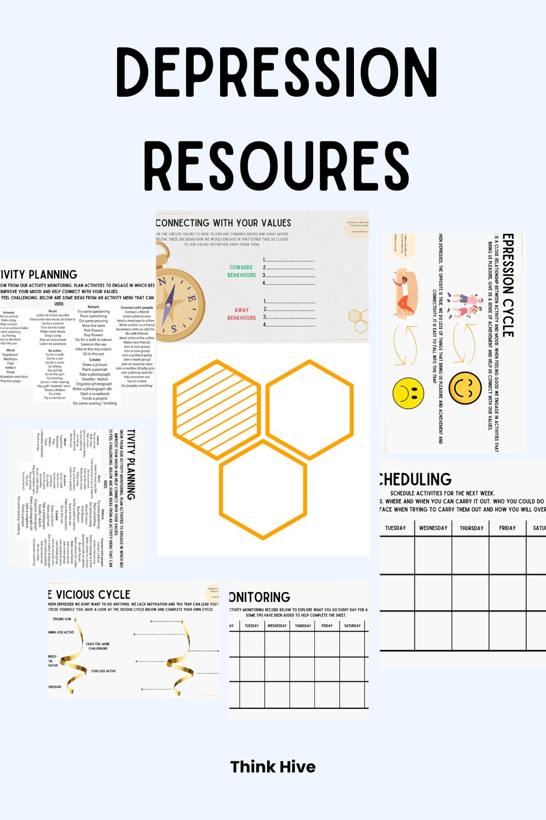 Depression Resource Pack - Etsy
