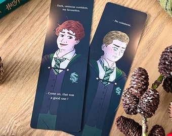 Bookmark Sebastian Sallow & Ominis Gaunt | Sebinis | HL video game | HL bookmark | Wizarding World gift |  Potterhead gift