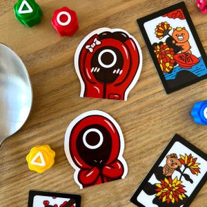 Squid Game stickers | O guards pass & denied | Cute squid game guards stickers | Fun korean sticker | Sticker Kindle, Phonecase, Computer