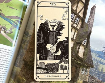 Garreth Weasley bookmark | HL video game | Wizarding World tarot card | Potion wizard bookmark | HP fan gift | HL bookmark | book lover