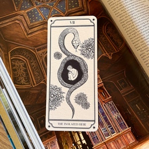 Marque page Ominis Gaunt | jeu vidéo HL | Carte tarot Wizarding World | Dark arts wizard signet | cadeau HP fan | HL bookmark | bookworm