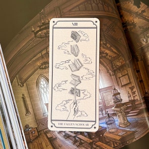 Marque page Sebastian Sallow | jeu vidéo HL | Carte tarot Wizarding World | Dark arts wizard signet | cadeau HP fan | HL bookmark | bookworm
