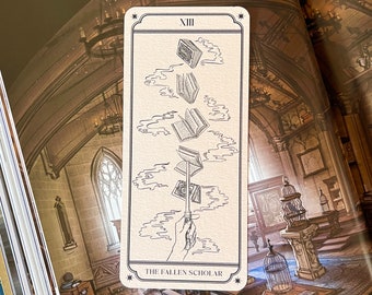 Segnalibro di Sebastian Sallow | Videogioco HL | Carta dei Tarocchi del Mondo Magico | Segnalibro del mago delle arti oscure | Regalo per fan di HP | Segnalibro HL | topo di biblioteca