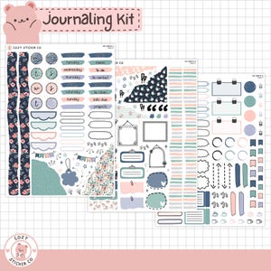 KIT-008 JOURNALING KIT || "Among the Wildflowers" - Journal Planner Stickers