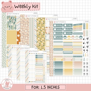 KIT-004 WÖCHENTLICH || "Spring Garden" - Weekly Kit Planner Stickers