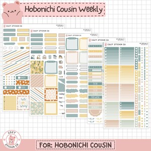 KIT-004 HOBONICHI COUSIN Weekly || "Spring Garden" - Weekly Planner Stickers