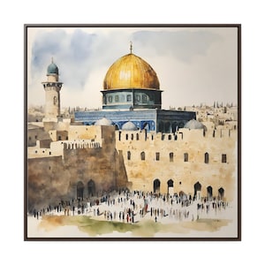 Felsendom, Al Aqsa Moschee, 4 Größen, Jerusalem Wandkunst, Felsendom Malerei, Islamische Wandkunst, Palästina, Islamisch