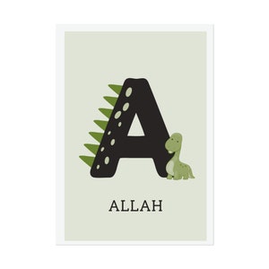 A Is For Allah Islamic Poster For Children Bedroom Nursery School A4 Instant Download Islamic Educational