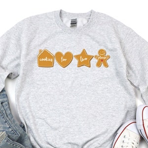 Cookies For Two Please Christmas Pregnancy Sweatshirt, Pregnancy Announcement Sweatshirt, Maternity Christmas Shirt, Pregnancy Reveal Shirt