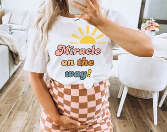 Christian Pregnancy Announcement Shirt Expecting Mom Gift Christian Maternity Shirt Mom Answered Prayer Shirt First Mothers Day Baby Reveal