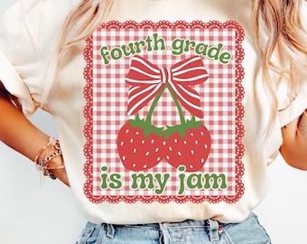 Comfort Colors Fourth Grade Teacher Shirt Back to School 4th Grade Tee Teacher Appreciation Gift Cute Elementary School First Grade T-Shirt
