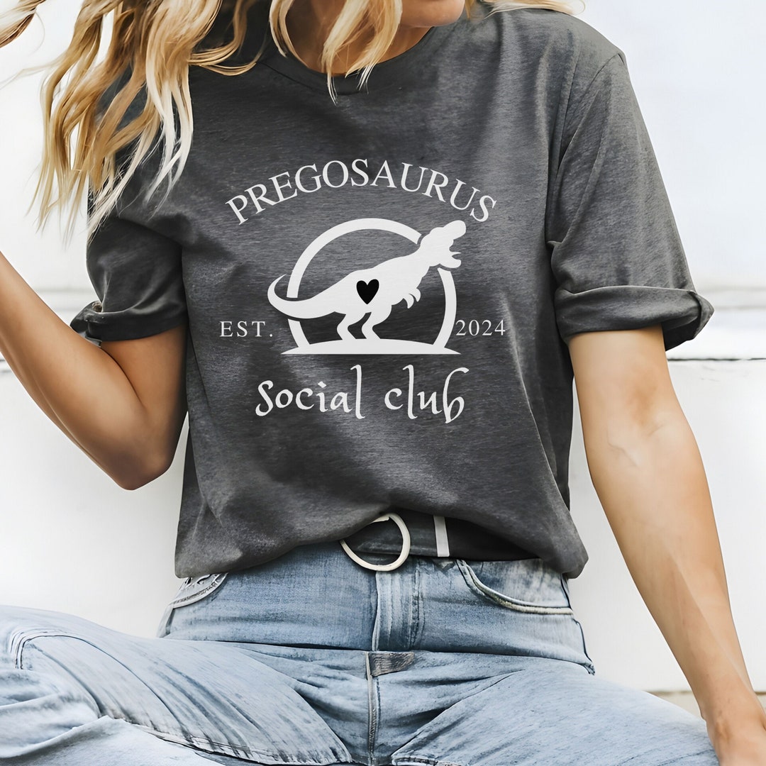 Pregosaurus Incinta Divertente Da Donna T-shirt - Foto 13