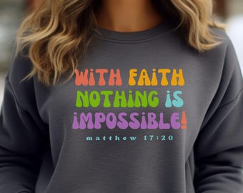 Faith Shirt Christian Apparel Gift For Women Christian Clothing Religious Bible Verse Christian Tee Jesus Tshirt Christian Shirt For Women