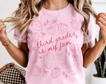 Comfort Colors Third Grade Teacher Shirt Back to School 3rd Grade Tee Teacher Appreciation Gift Cute Elementary School Third Grade T-Shirt