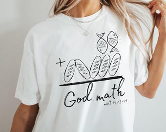 5 Loaves 2 Fish and Loaves Shirt  Bible Verse T Shirt Faith T Shirt Religious Tee Christian Clothing Bible Verse Tee Christian Statement