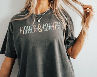 5 Loaves 2 Fish and Loaves Shirt  Bible Verse T Shirt Faith T Shirt Religious Tee Christian Clothing Bible Verse Tee Christian Statement
