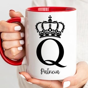 Custom Valentine's Day Mug, Valentines Gift for Him & Her, Anniversary Gift Husband Wife, Personalized Valentine's Cup, King Mug, Queen Mug