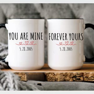 Custom Valentine's Day Mug, Valentines Gift for Him & Her, Anniversary Gift Husband Wife, Personalized Valentine's Cup,Couple Mug,Couple Cup