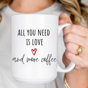 Custom Valentine's Day Mug, Valentines Gift for Him & Her, Anniversary Gift Husband Wife, Personalized Coffee Lover Mug, Couple Coffee Mug