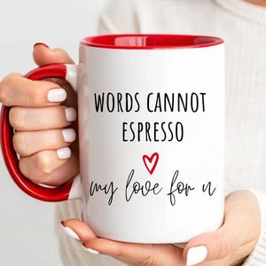 Custom Valentine's Day Mug, Valentines Gift for Him & Her, Anniversary Gift Husband Wife, Personalized Coffee Lover Mug, Couple Coffee Mug