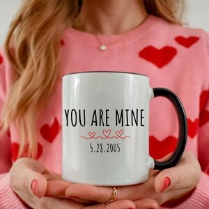 Custom Valentine's Day Mug, Valentines Gift for Him & Her, Anniversary Gift Husband Wife, Personalized Valentine's Cup,Couple Mug,Couple Cup
