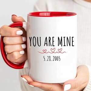 Custom Valentine's Day Mug, Valentines Gift for Him & Her, Anniversary Gift Husband Wife, Personalized Valentine's Cup,Couple Mug,Couple Cup