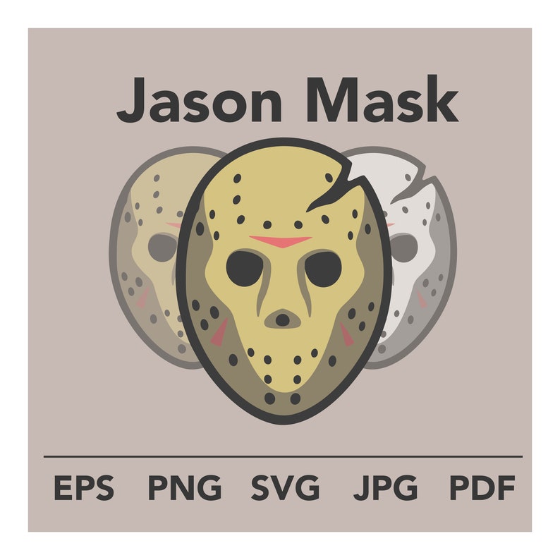 Jason Mask SVG Bundle Halloween Svg-jpg-png-eps-pdf Digital - Etsy
