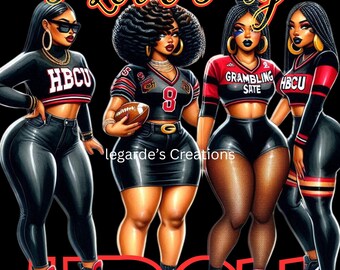Grambling Woman, I love my HBCU, SWAC, Tigers, png, DTF, sublimation