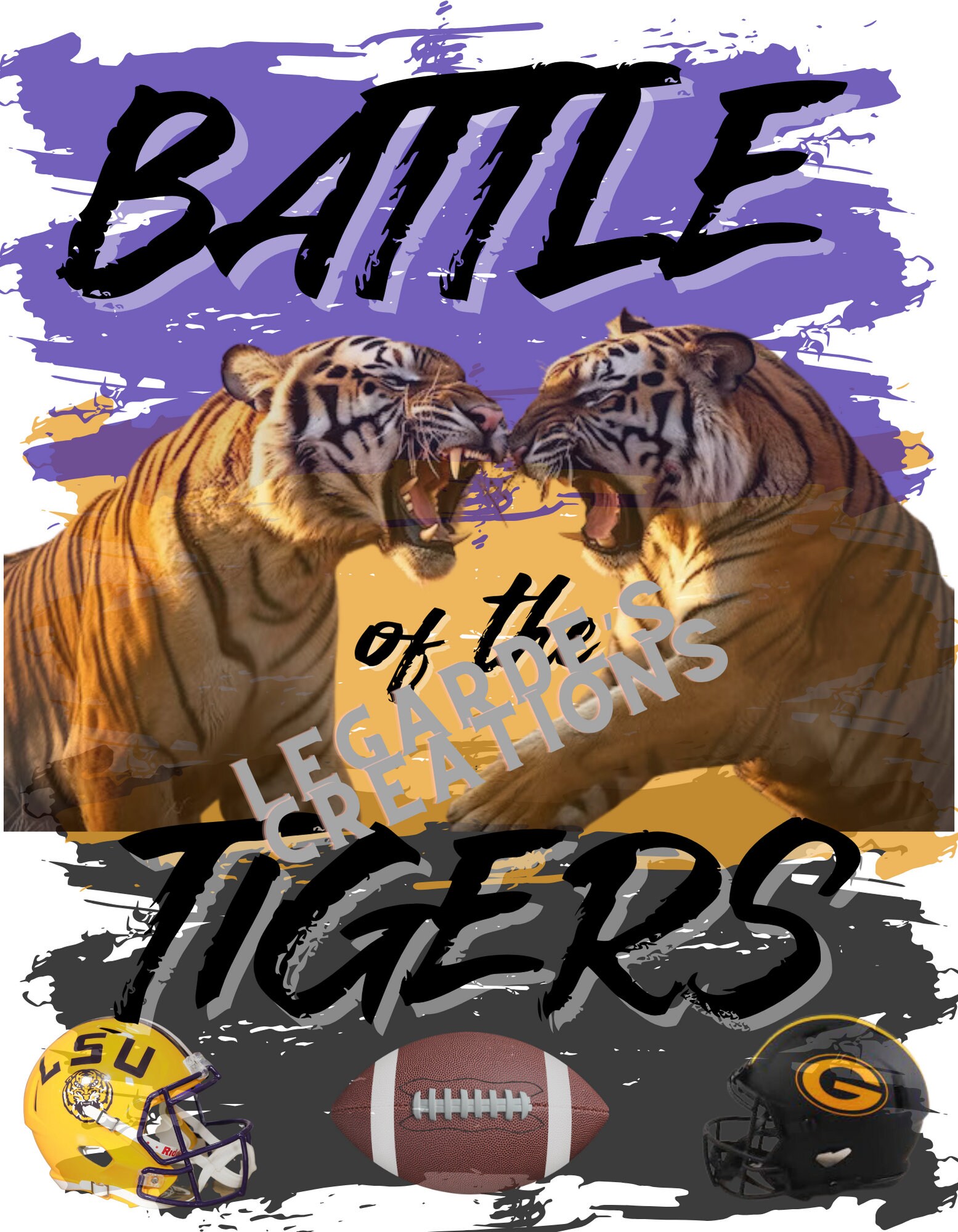 LSU Vs Grambling Sublimation Etsy