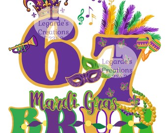67 Mardi Gras, DTF, Png, Sublimation