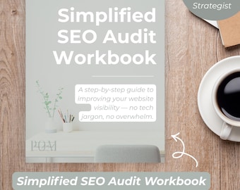 Website Audit Workbook + SEO Checklist | Simple SEO Guide for Small Business Owners