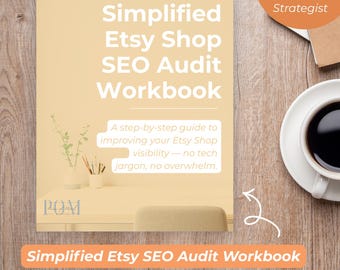 Etsy Audit Workbook | Etsy Shop Checklist (Printable) | Etsy SEO Boost