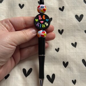 Beaded Pen Be Kind Silicone Beads Writing Ballpoint Pen | Unique Pen, Perfect Gift, Unique Gift