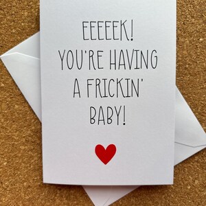 You're Handing A Baby 5 x 7 Zoll New Baby Karte, Welcome Baby, Baby Grußkarte, Neugeborenen Karte, Freddie's Little Treasures