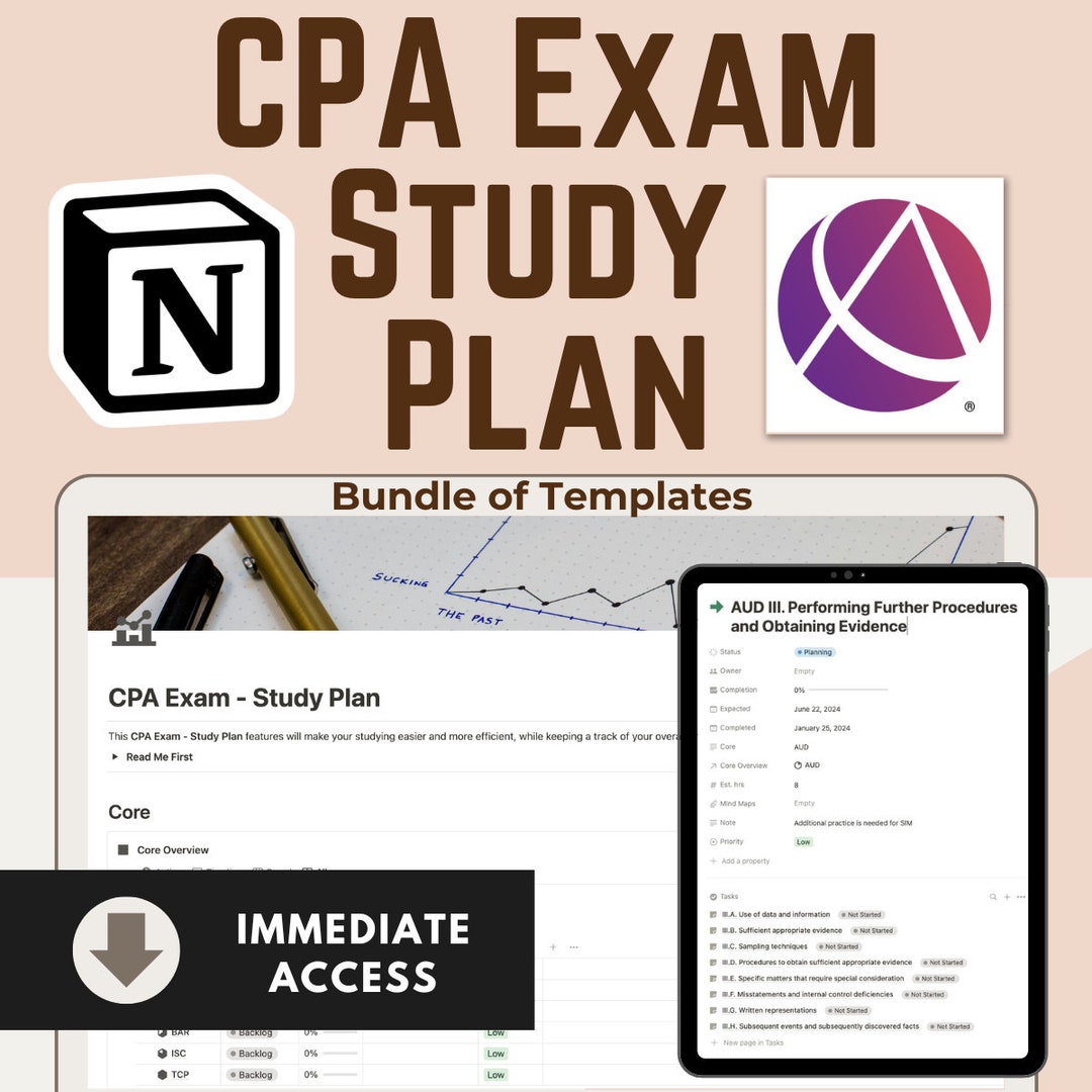 CPA Exam Planner Notion Template 2024 Notion Exam Planner Accounting CPA Exam Planner Notion Template 2024 Notion Exam Planner Accounting