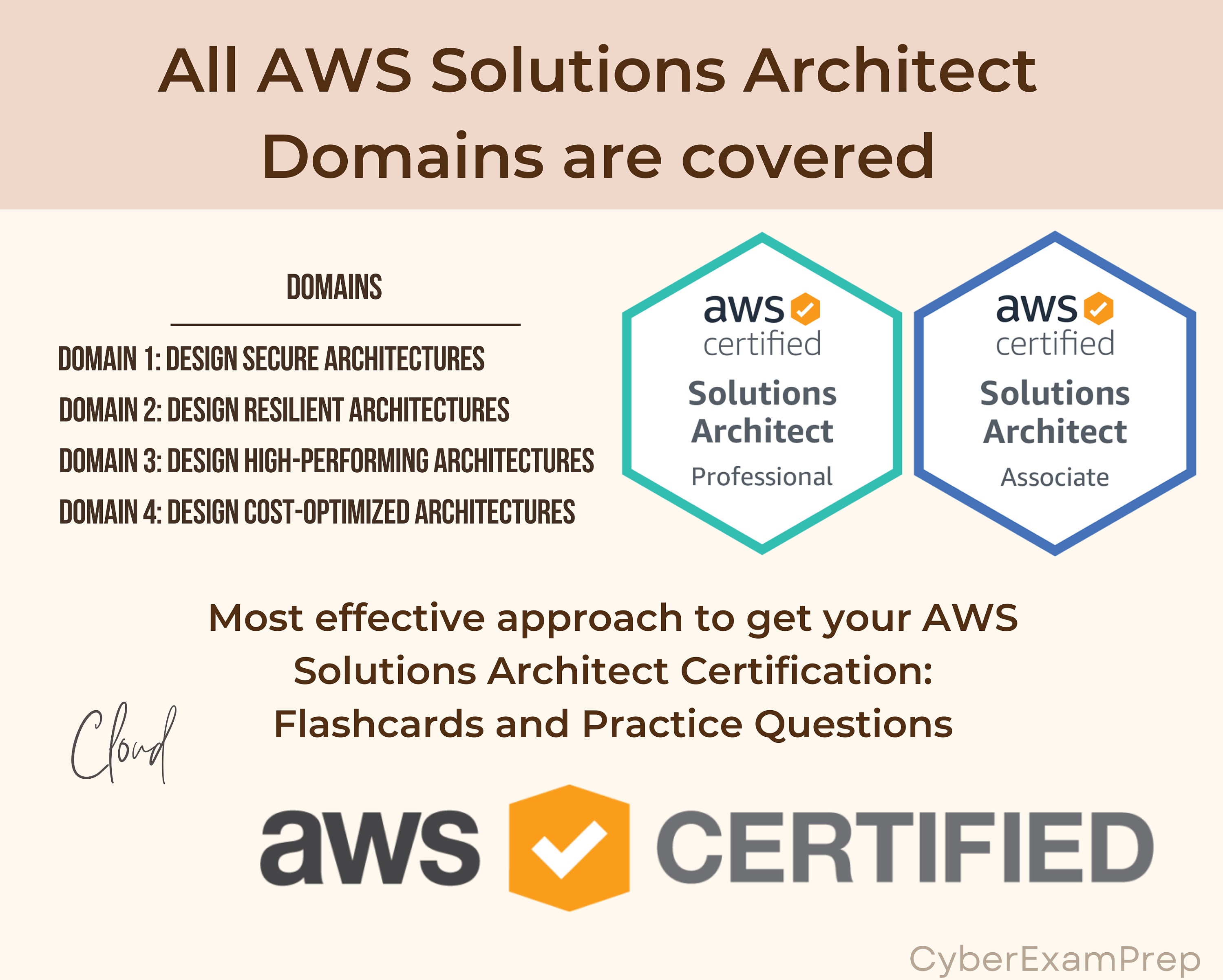 AWS Certification 2024 Flashcards Cloud Architect Anki Cards AWS Exam